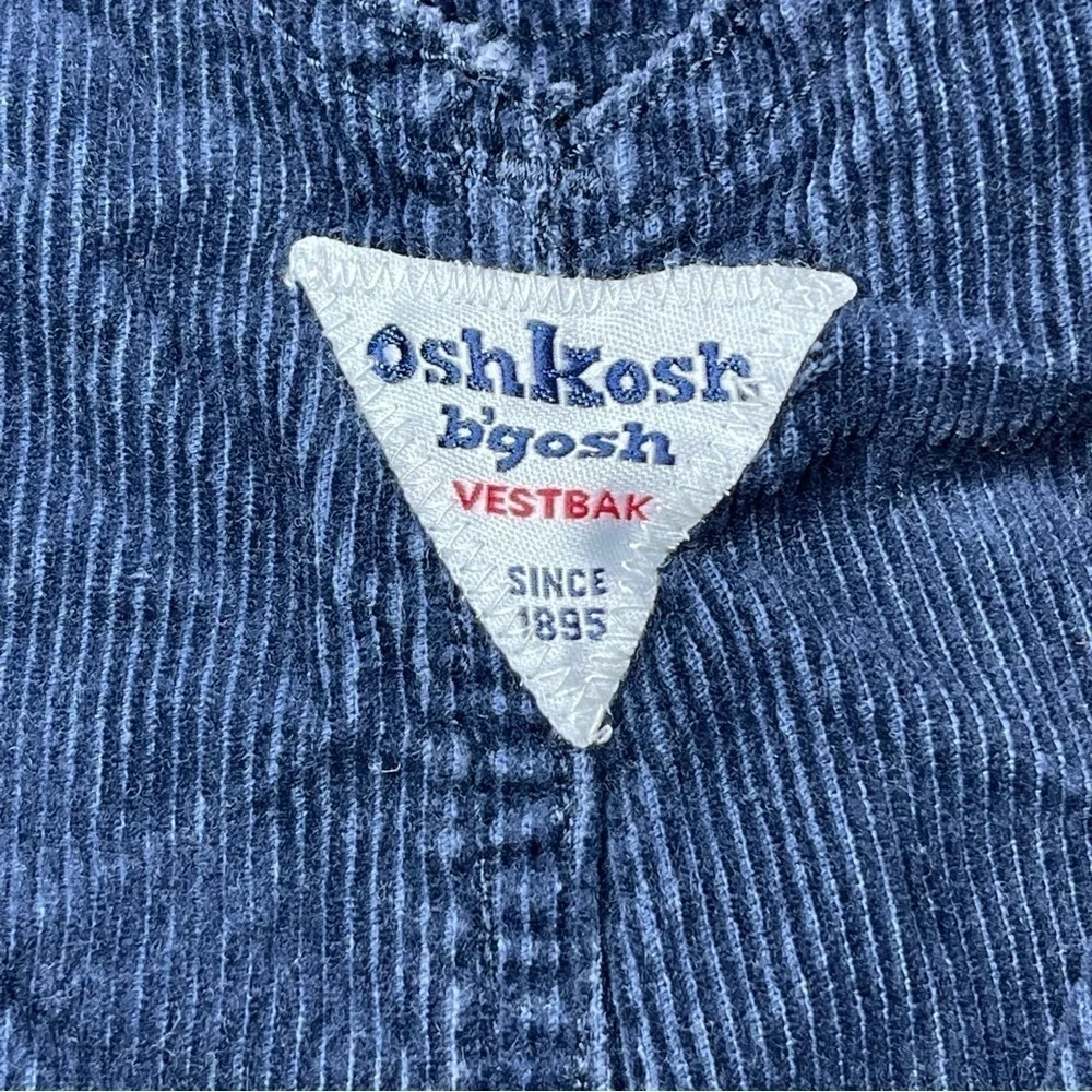 OshKosh Blue Corduroy Overalls size 3 months